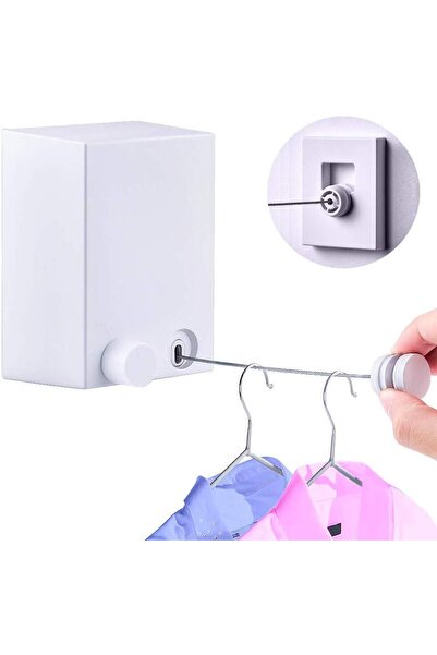 BOEM Αναδιπλούμενο στεγνωτήριο ρούχων, ABS/αλουμίνιο/ανοξείδωτο ατσάλι, 4,2 m, λευκό