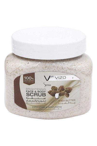 Vizo Face Body Scrub 500ml Shea Butter (7204) --- Vizo Scrub 500ml Shea Butter