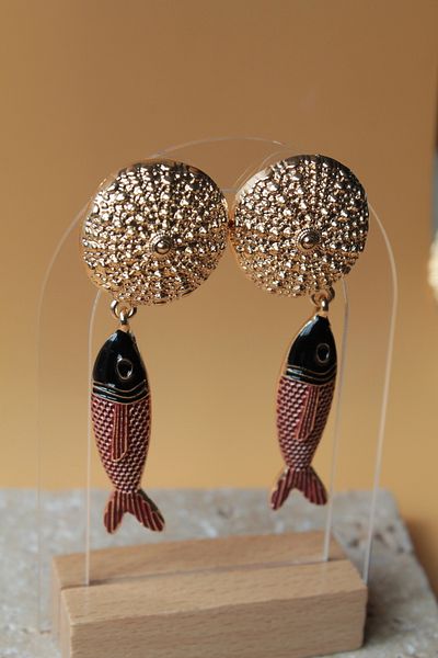 Luvix Design Sea Breeze Earrings with Fish Figure