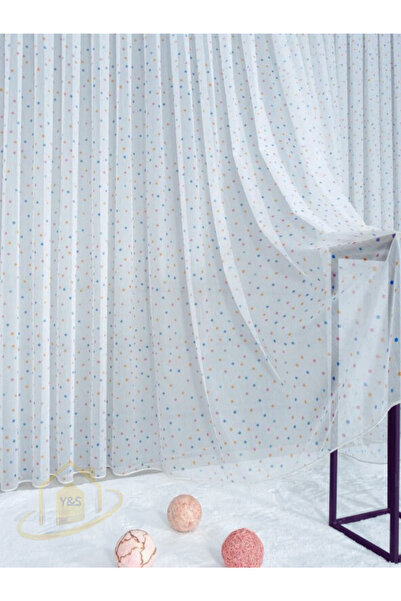 YS PERDE TASARIM Brillant Bambu Rovina Puantiyeli Bebek-Çocuk Odası ve Mutfak...