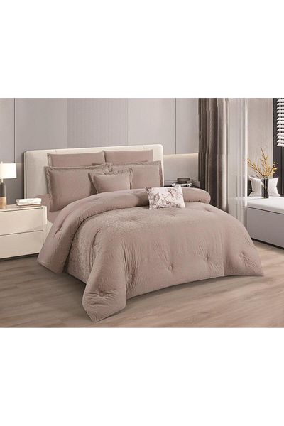 HOURS Printed bedding Comforter set, 8 pieces king size