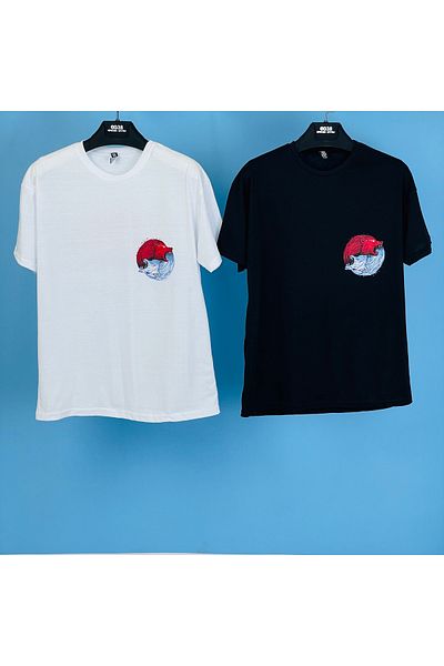 eg38 Tmb Wolf Oversize T-Shirt White