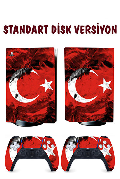 KT Decor Türk Bayrağı Playstation 5 Full Sticker Kaplama Seti