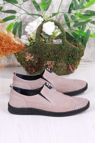 Mehmet Mete 42085 Bordolli Nubuck Very Soft Inner and Outer Genuine Leather Men's Shoes