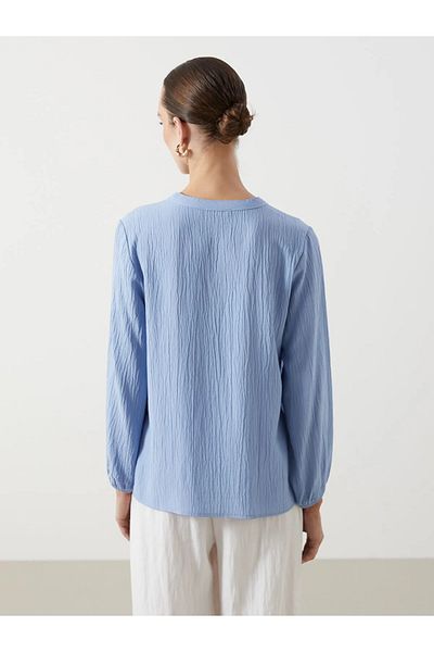 LC Waikiki Bluză de damă oversize cu guler cu legături