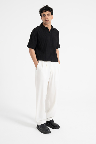 ATE WEAR Baggy Fit Pileli Kumaş Pantolon