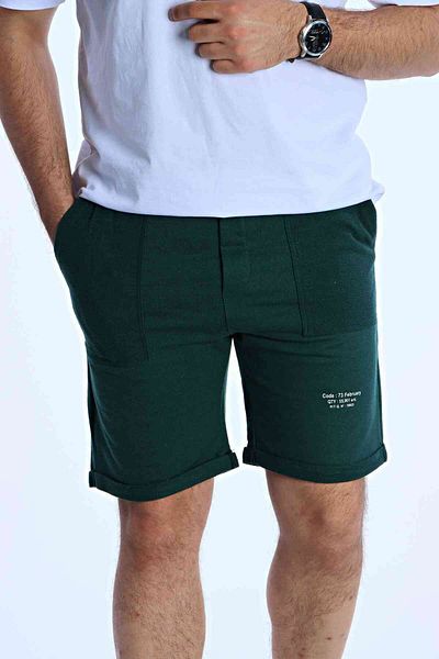 eg38 Tmb Printed Shorts Dark Green