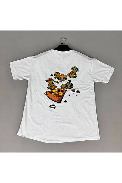eg38 Tmb Turtle Oversize T-Shirt White
