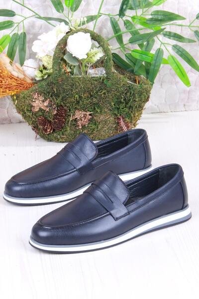 Mehmet Mete 424677 Удобни мъжки обувки от естествена кожа, мокасини отвътре и отвън