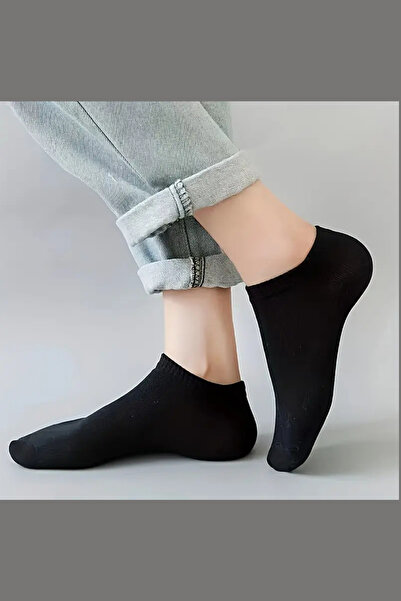 Limon Socks Kadın - Erkek (12 ÇİFT) Görünmez Ekonomik Bilek Boy Patik Çorap