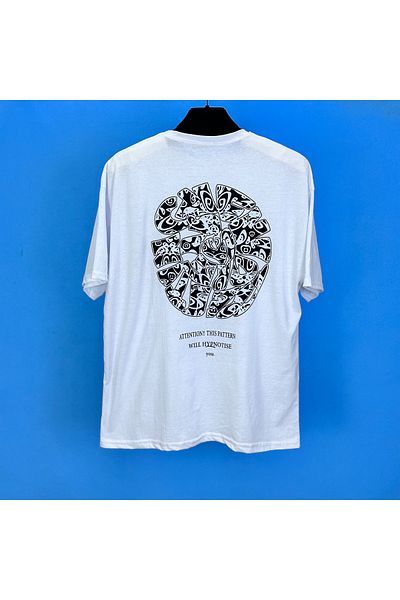 eg38 Tmb Maze Oversize T-Shirt White