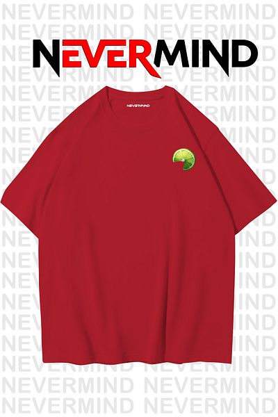NEVERMIND The Margarita Printed Oversize T-Shirt - 100% Cotton Unisex