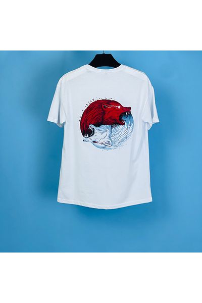 eg38 Tmb Wolf Oversize T-Shirt White