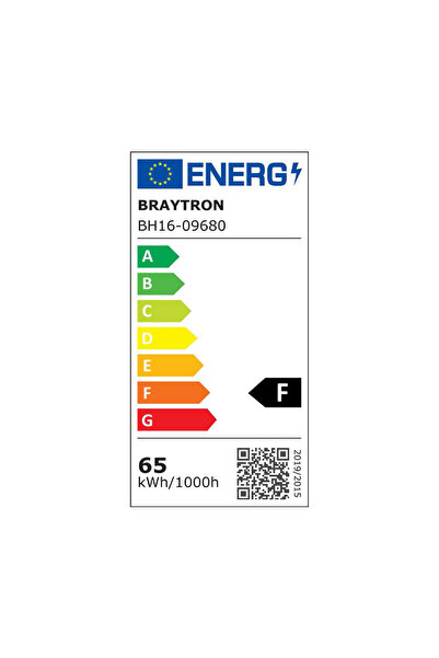 Braytron Candelabru LED Lina BR-BH16-09680, 65W, 6500lm, cald+neutru+rece, IP20, alb, Braytron