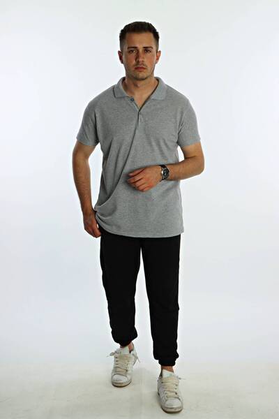 eg38 Betep Polo Neck T-Shirt Light Gray