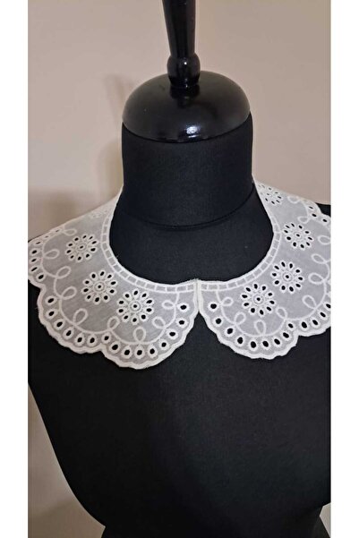 ELİTSEK PAMUK FİSTO YAKA HAZIR YAKA 22 CM BEYAZ