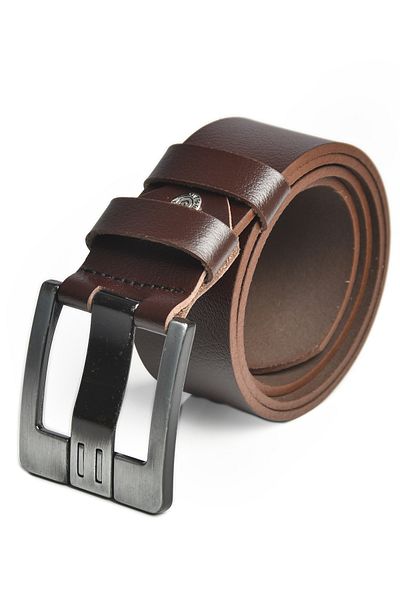 DeepSEA Cafea 100% centură din denim din piele de bivol autentică, cu grosimea de 4,5 cm, curea din piele 1801312