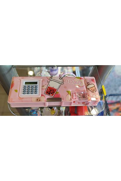 ada çanta kırtasiye Pencil Case with 3 Compartments Cover Calculator Sharpener