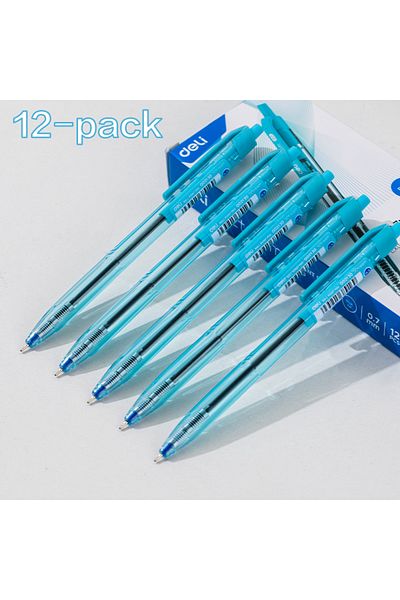 Deli Q02130 X-Stream 0.7mm Ballpoint Pen – For Everyday Writing & Mobile Notes