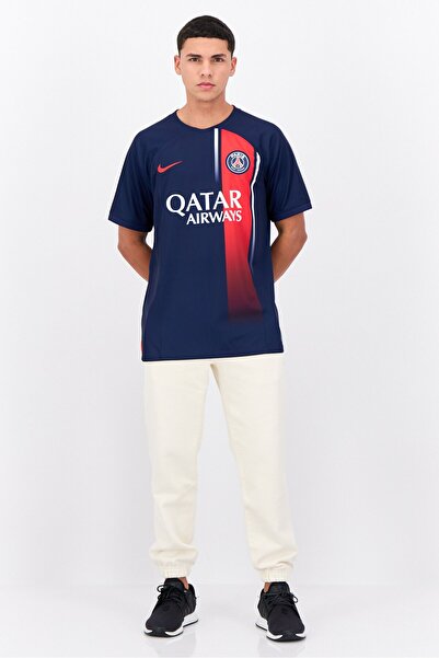 Nike Nike x Paris Saint-Germain Men Dri-Fit Short Sleeves Football Jersey, Navy