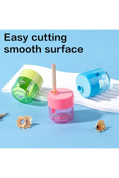 Deli Deli EH557 Pencil Sharpener, 48×48×55.3mm, 12PCS – For School, Home & Office Use