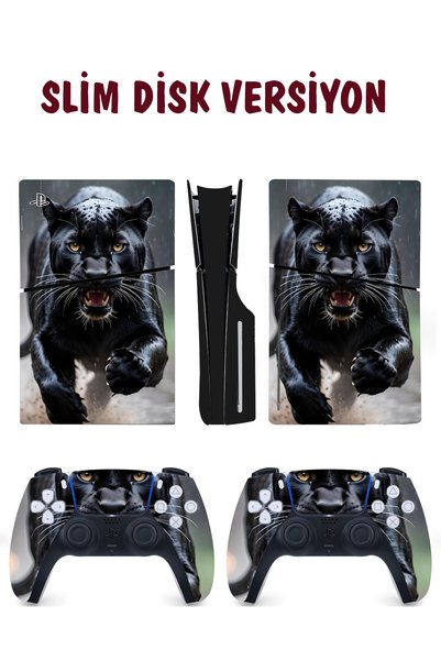 KT Decor Kara Panter Playstation 5 Full Sticker Kaplama Seti