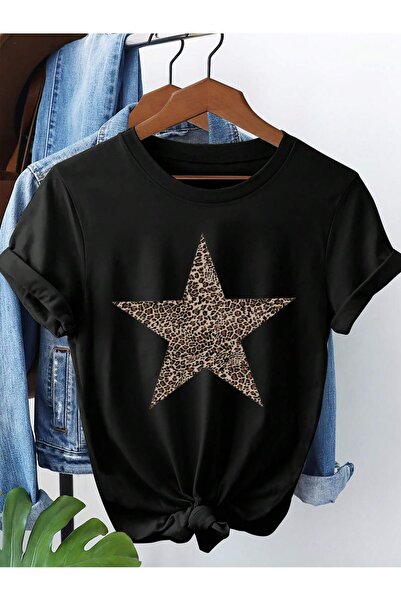 Tarzsokak Μπλουζάκι με στρογγυλή λαιμόκοψη και κοντό μανίκι με σχέδιο αστεριών