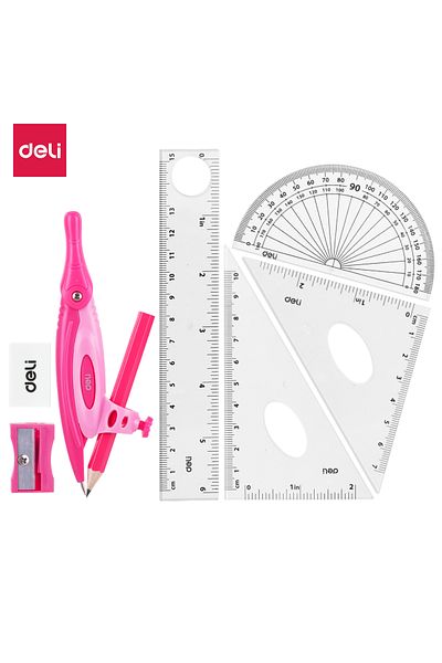 Deli EG30204 Compass Set - 4pcs - ideal for students and school use