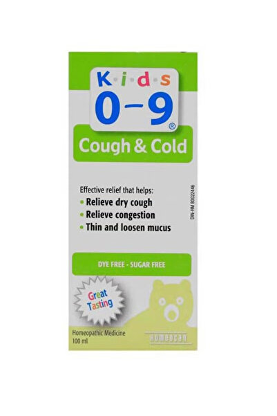 Homeocan شراب السعال والبرد للأطفال من عمر 0 إلى 9 سنوات - 100 مل