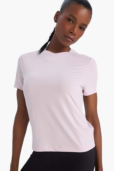 DeFacto Fit Standard Fit Crew Neck Basic Plain Sportsman Short Sleeve T-Shirt D2296Ax25Sp