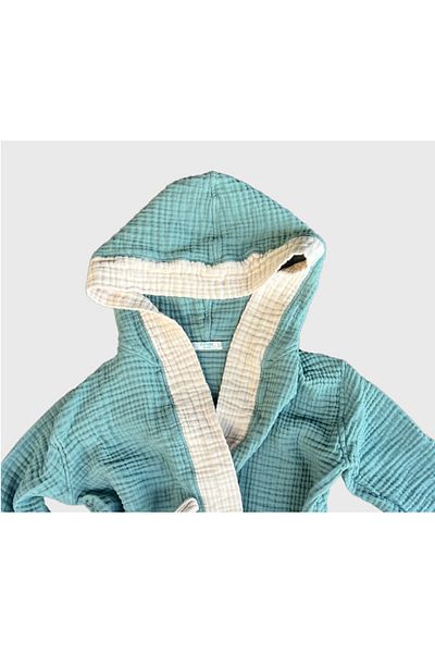 VEKSORA Organic Muslin Bathrobe (2-10 Years)