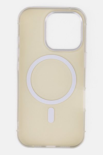 Levelo Iphone 16 Pro Magsafe Compatible Silicone Case, Light Beige