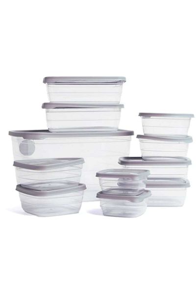 HOBBY LİFE Set 11 food containers with lids, BPA-free, various capacities
