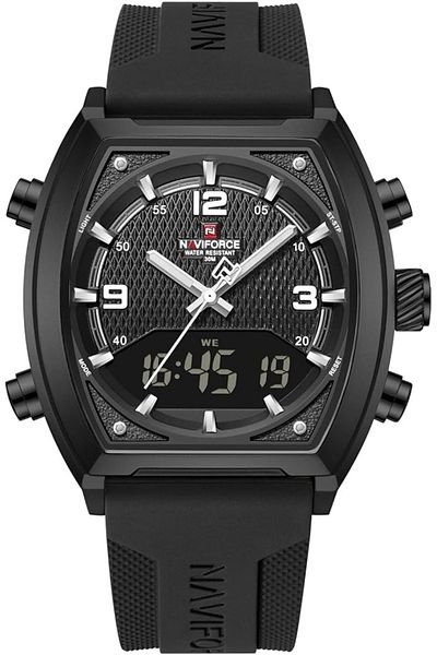 Naviforce Quartz + LCD Digital Watch – Sport & Industrial Style