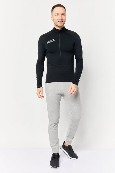 hoka Men Sportswear Fit Long Sleeve Outdoor Sweatshirts, Black