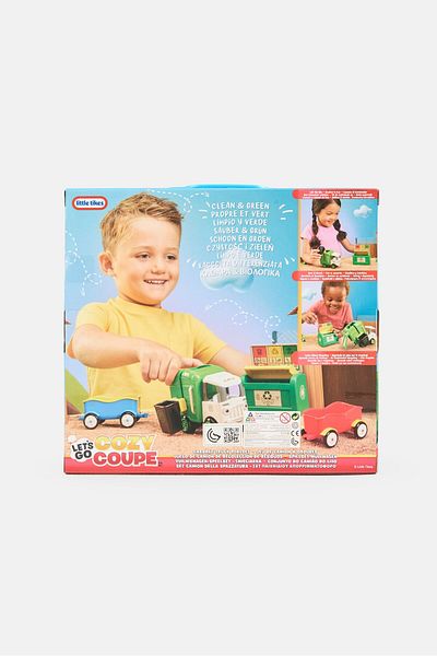 Little Tikes Lets Go Cozy Coupe Garbage Truck Playset, Multicolor