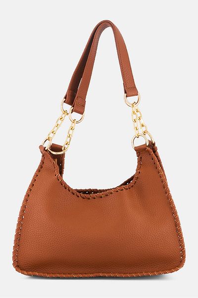 Vince Camuto Women Brand Logo Shoulder Bag 17 H x 30 L x 11 W cm, Tan