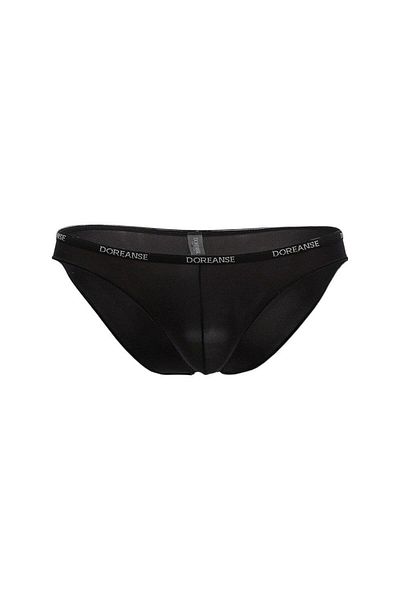 NazikEndam Dore Anse Men's Black Polyamide Thin Waistband Briefs Slip 1395
