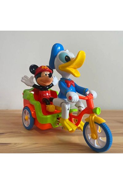 rexa Happy Journey Mickey Mouse & Donald Duck Tricycle Toy – Musical Ride with Lights