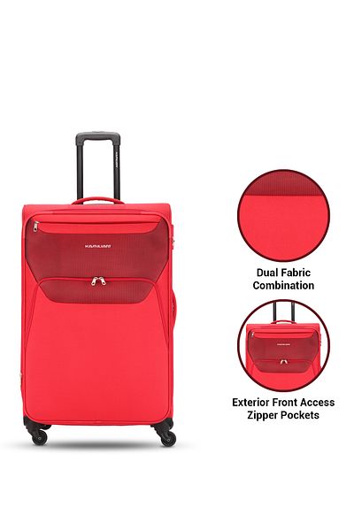 kamiliant BALI 67 CM Medium Size Soft Luggage RED