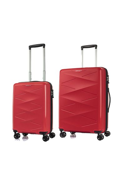 kamiliant TRIPRISM 2 PCS SET (55 + 68 CM) HARD Luggage RED