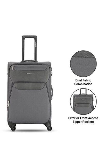 kamiliant BALI 67 CM Medium Size Soft Luggage Grey