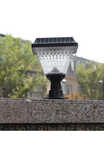 Genel Markalar Solar Set Üstü Bahçe Armatür 30w 6400k Beyaz Işık Güneş Enerjili Bahçe Lambası