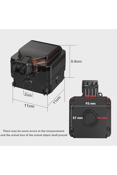 INNOVIX Outdoor Socket, Eu Standard, 250v/16a, Ip66 Waterproof & Dustproof, Black With Switch