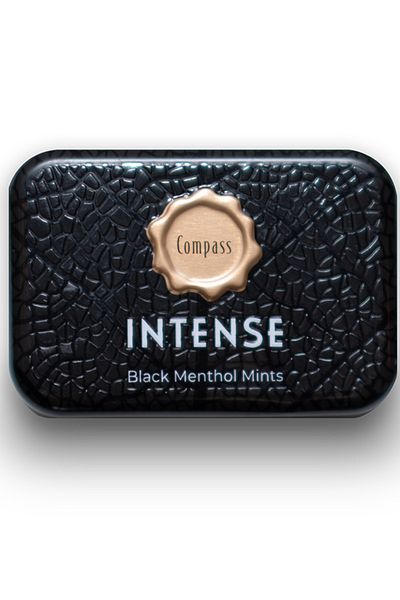 Compass INTENSE Black Menthol Mints - Sugar Free 50 Pcs - 20gm