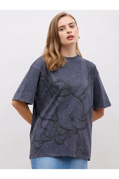Styli Graphic Print Short Sleeve Oversized T-Shirt