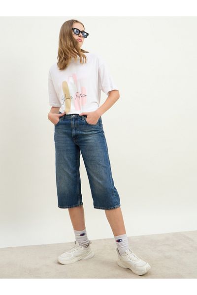 Styli Your Future Foil Graphic Print Oversized Longline T-Shirt