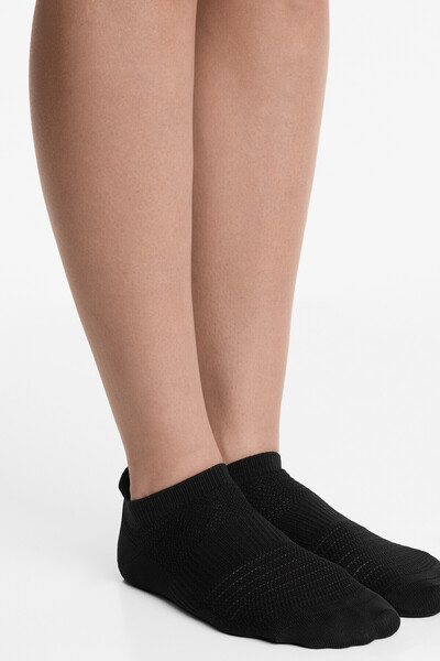 Oysho 3 pairs of polyamide blend sports sneaker socks with heel tab
