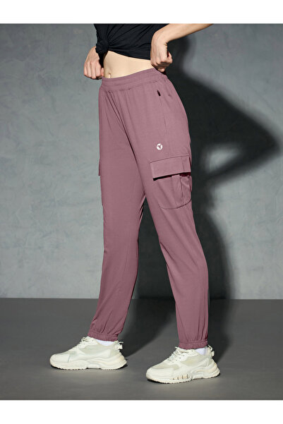 Technosport By Styli Logo Print 4-Way Stretch Joggers