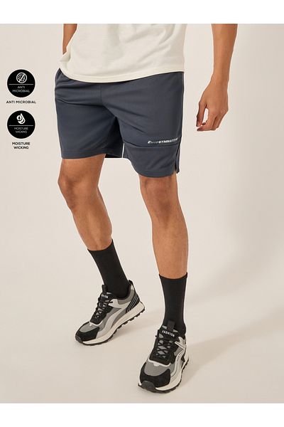 Styli Slogan Print Regular Fit Training Shorts